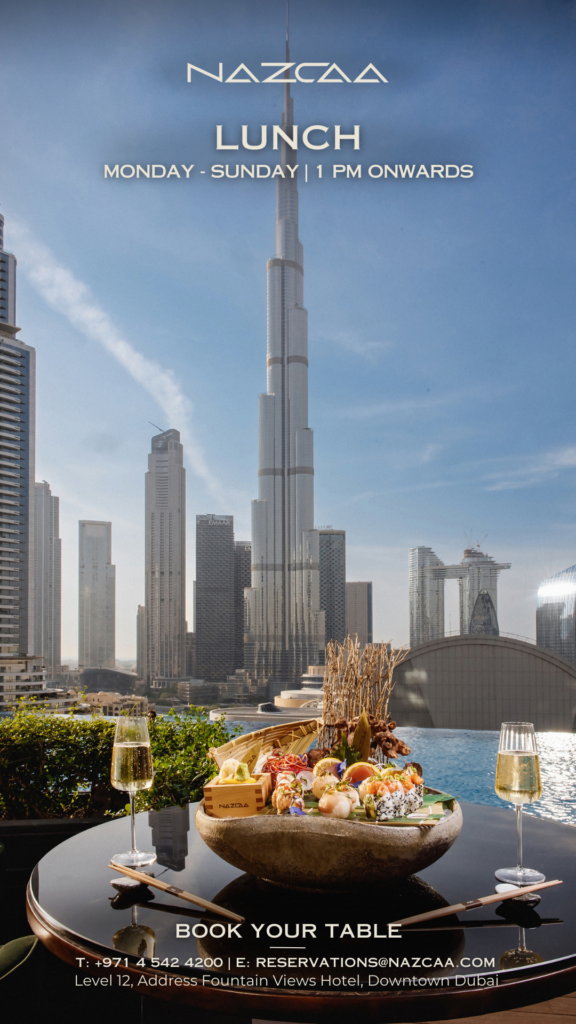 Nazcaa: A Stunning Restaurant With Fountain View in Dubai