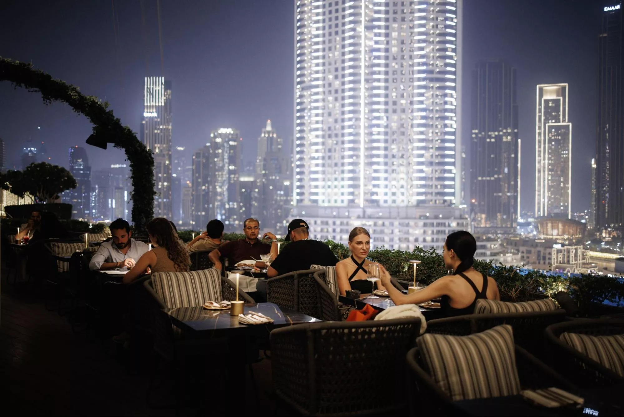 restaurant with best view of burj khalifa