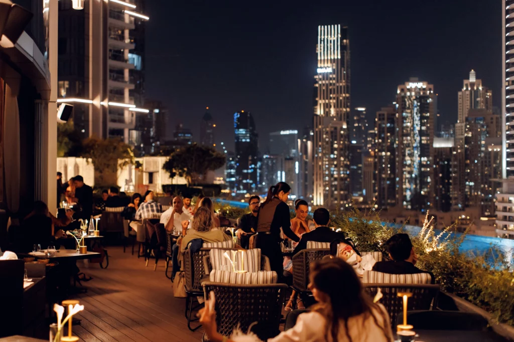 restaurant with Burj Khalifa views
